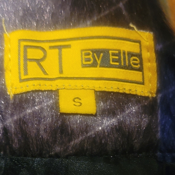 RT BY ELLE Abstract Print A Line Fur Skirt - Picture 7 of 9